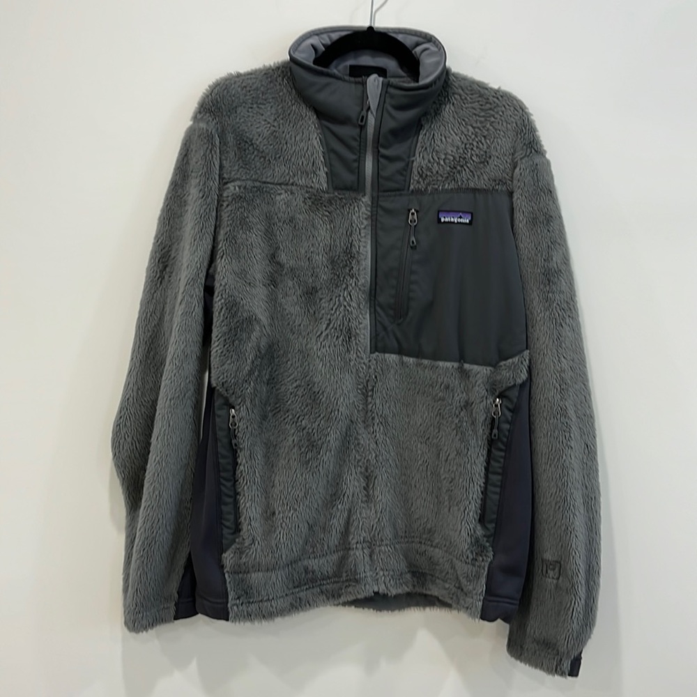 Patagonia full zip gray jacket